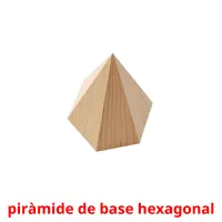 piràmide de base hexagonal picture flashcards