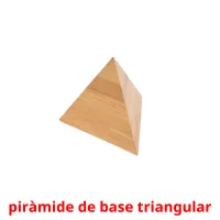 piràmide de base triangular picture flashcards
