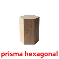 prisma hexagonal picture flashcards