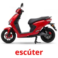 escúter cartões com imagens