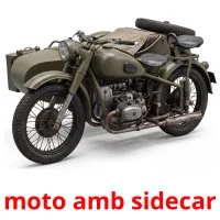 moto amb sidecar cartões com imagens