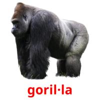 goril·la Bildkarteikarten