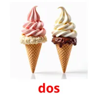 dos cartões com imagens