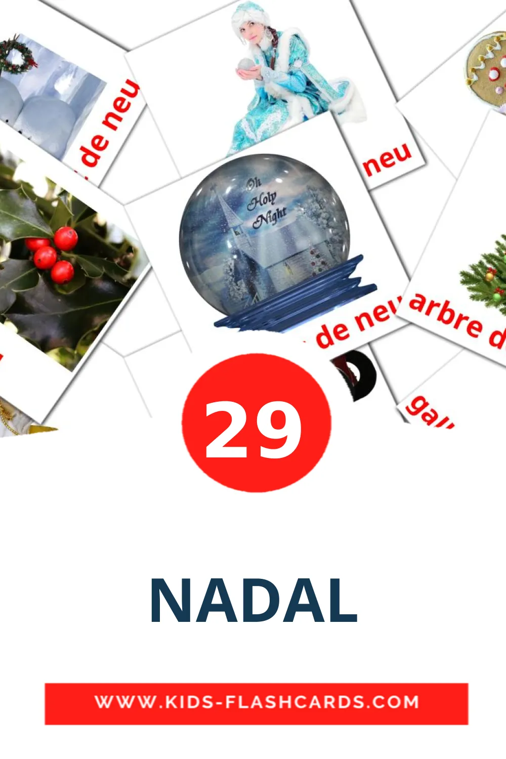 29 billedkort for børn med NADAL til børnehaveklassen på catalan