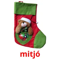 mitjó billedkort for børn med billeder