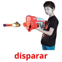 disparar picture flashcards