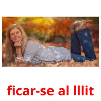 ficar-se al lllit picture flashcards