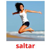 saltar picture flashcards