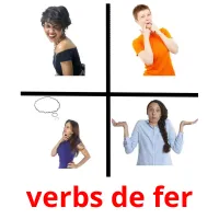 verbs de fer flashcards illustrate