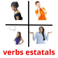 verbs estatals cartões com imagens