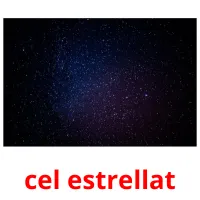 cel estrellat Bildkarteikarten