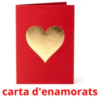 carta d'enamorats flashcards illustrate