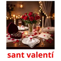 sant valentí flashcards illustrate