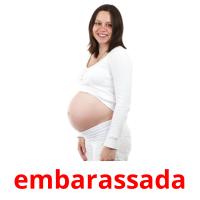 embarassada flashcards illustrate