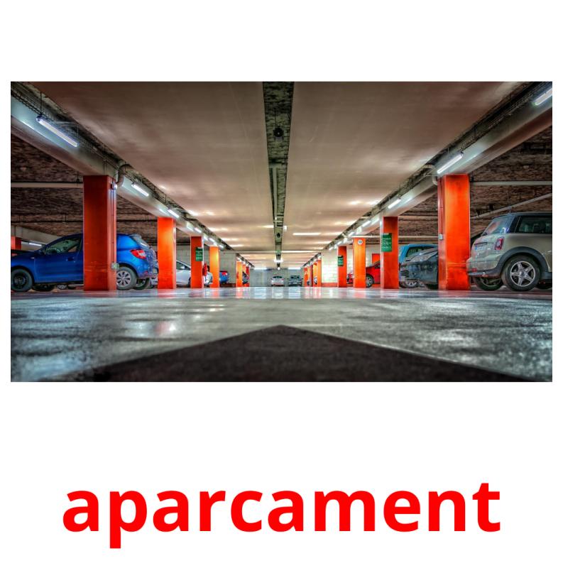 aparcament picture flashcards