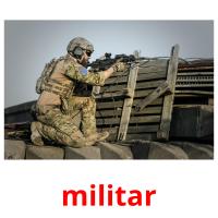 militar flashcards illustrate