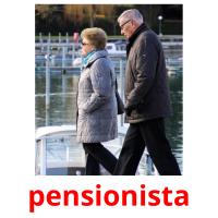 pensionista Tarjetas didacticas