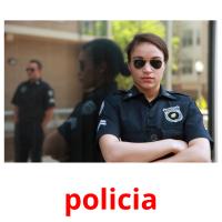 policia Tarjetas didacticas