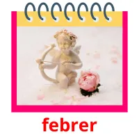 febrer cartões com imagens