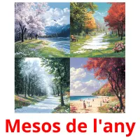 Mesos de l'any cartões com imagens