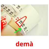 demà picture flashcards