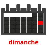 dimanche picture flashcards