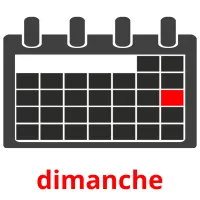 dimanche Bildkarteikarten