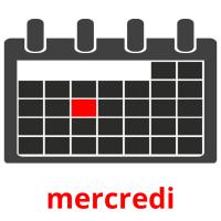 mercredi picture flashcards