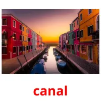 canal Bildkarten für Kinder