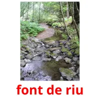 font de riu Bildkarten für Kinder