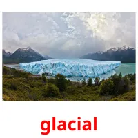 glacial Bildkarten für Kinder