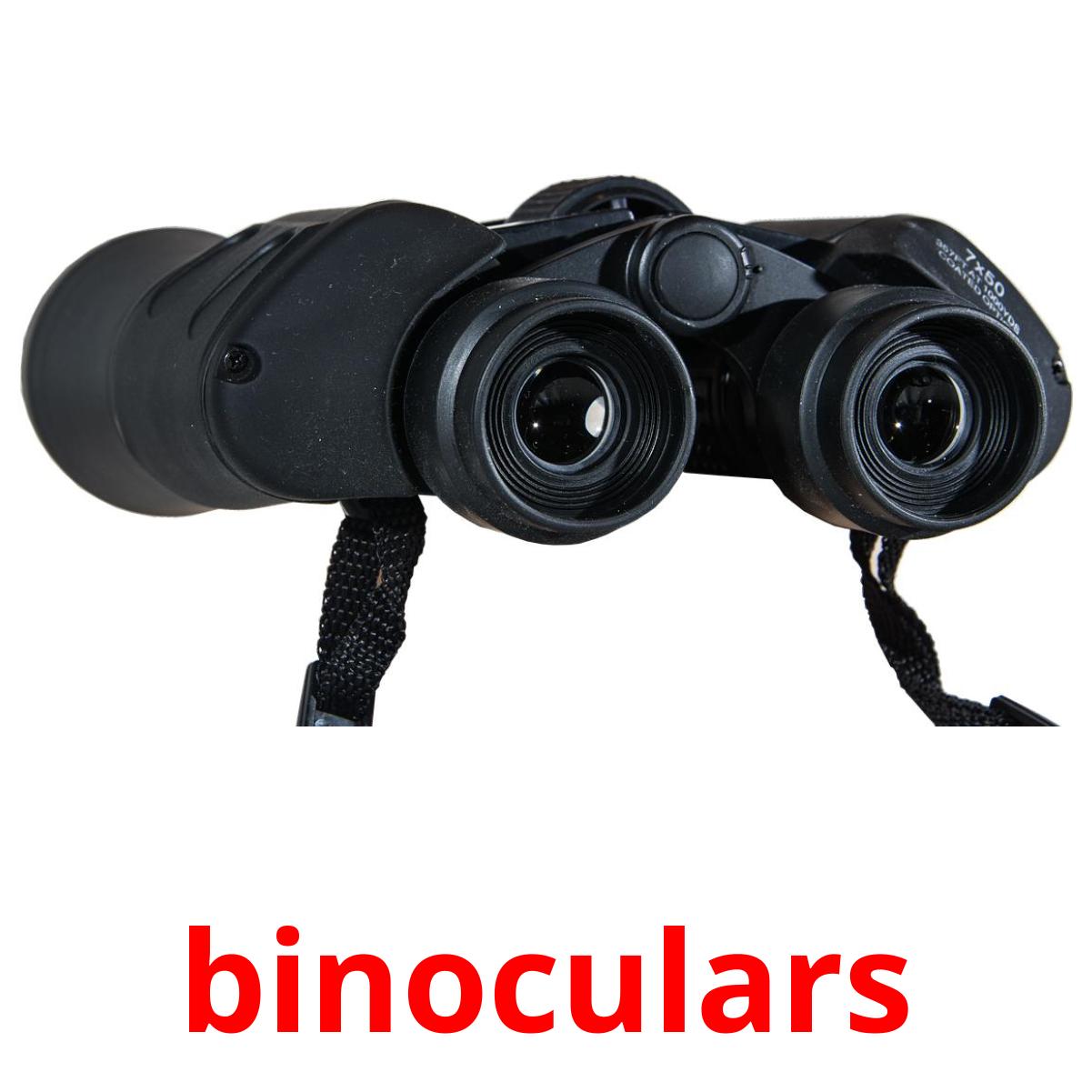 binoculars cartões com imagens
