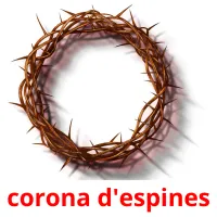 corona d'espines bildkort för barn