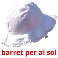 barret per al sol flashcards illustrate