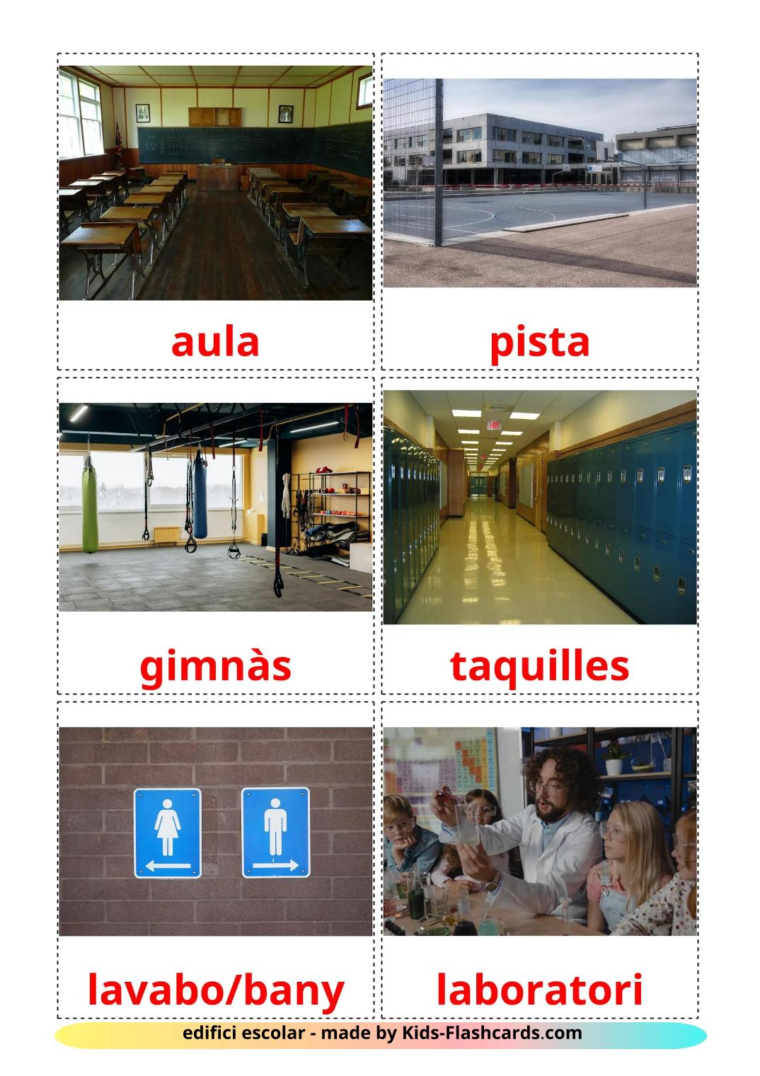 Edificio escolar - 18 fichas de zweeds para imprimir gratis 
