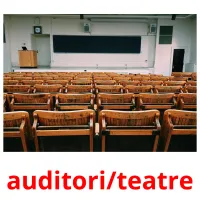 auditori/teatre Tarjetas didacticas