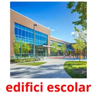 edifici escolar Tarjetas didacticas