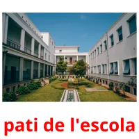 pati de l'escola Tarjetas didacticas