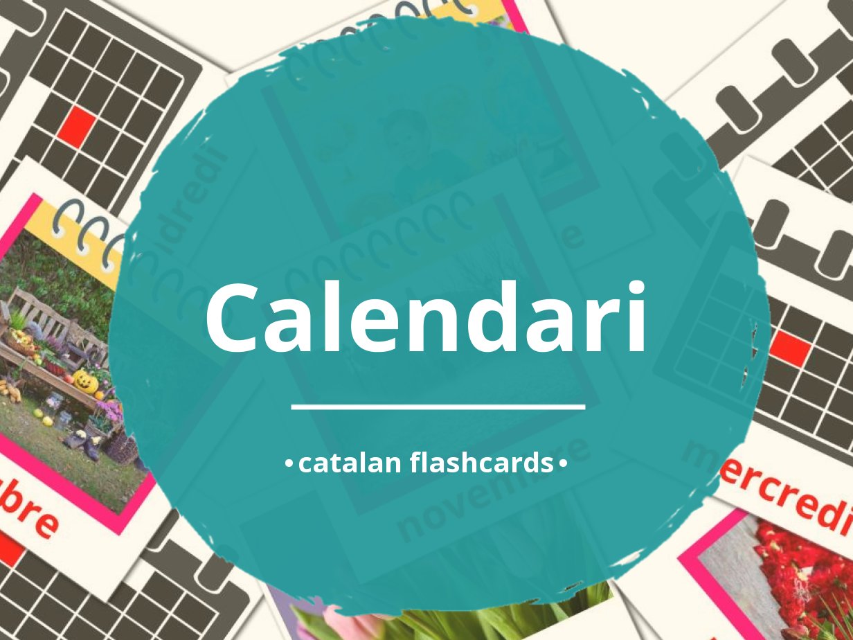 24 FREE Catalan Calendar Flashcards  PDF