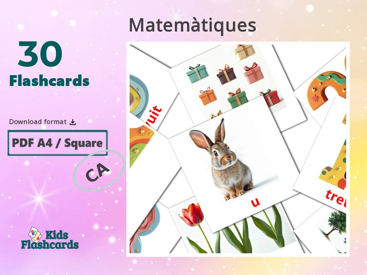 30 FREE Catalan Math Flashcards | PDF