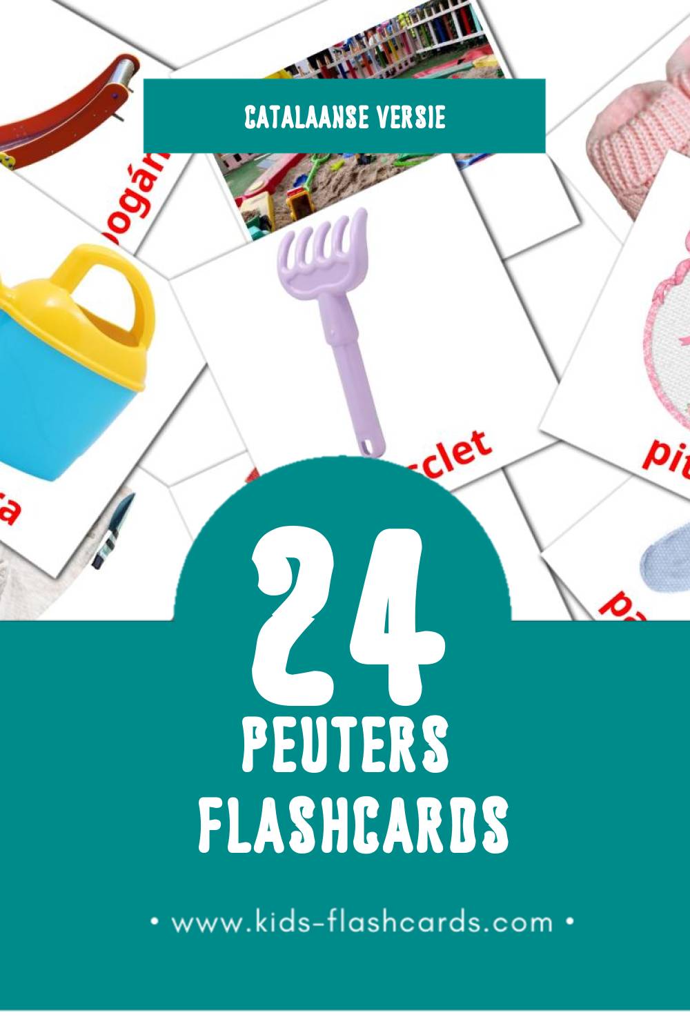 Visuele Nadó Flashcards voor Kleuters (24 kaarten in het Catalaans)