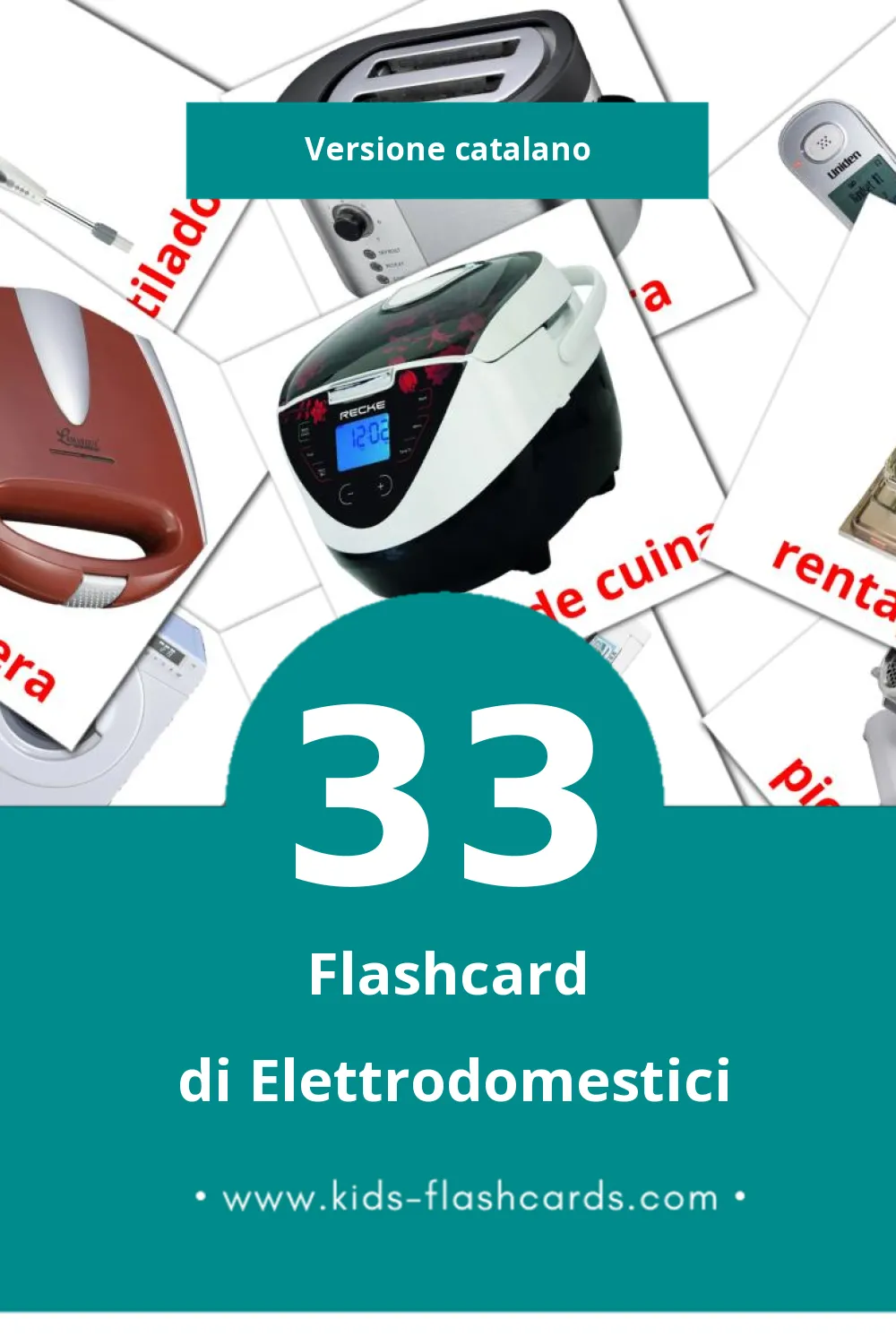 Schede visive sugli Aparells domèstics per bambini (62 schede in Catalano)
