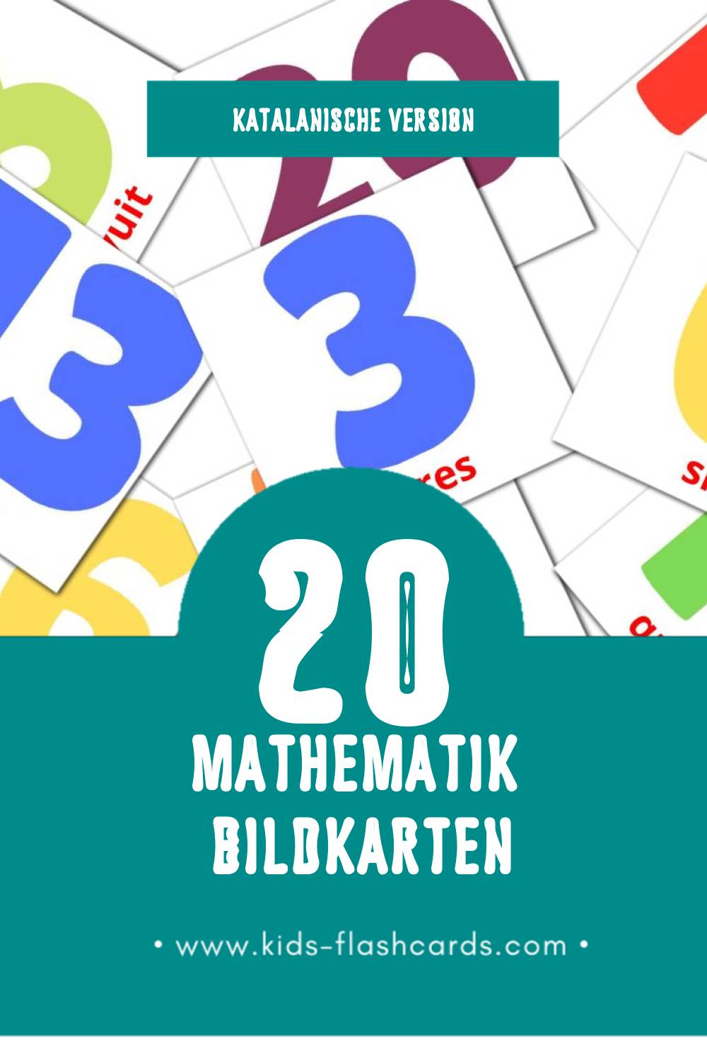 Visual Matemàtiques  Flashcards für Kleinkinder (20 Karten in Katalanisch)