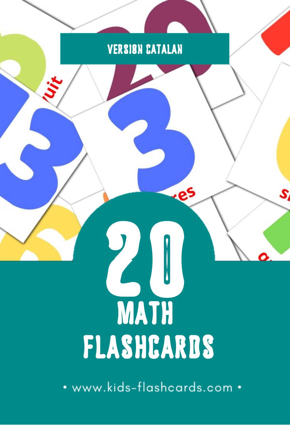 Flashcards Visual Matemàtiques  pour les tout-petits (20 cartes en Catalan)