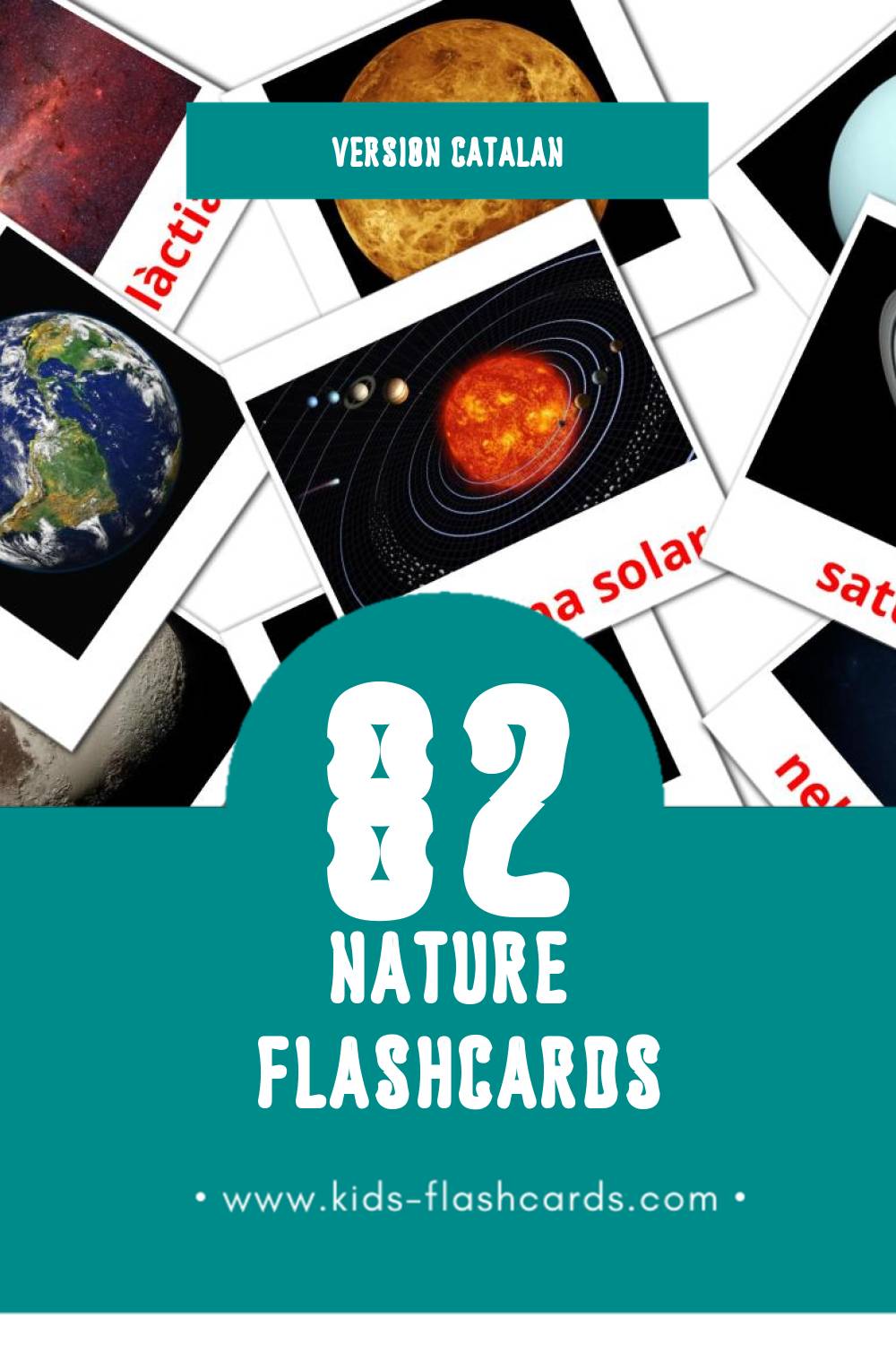 Flashcards Visual naturalesa pour les tout-petits (82 cartes en Catalan)