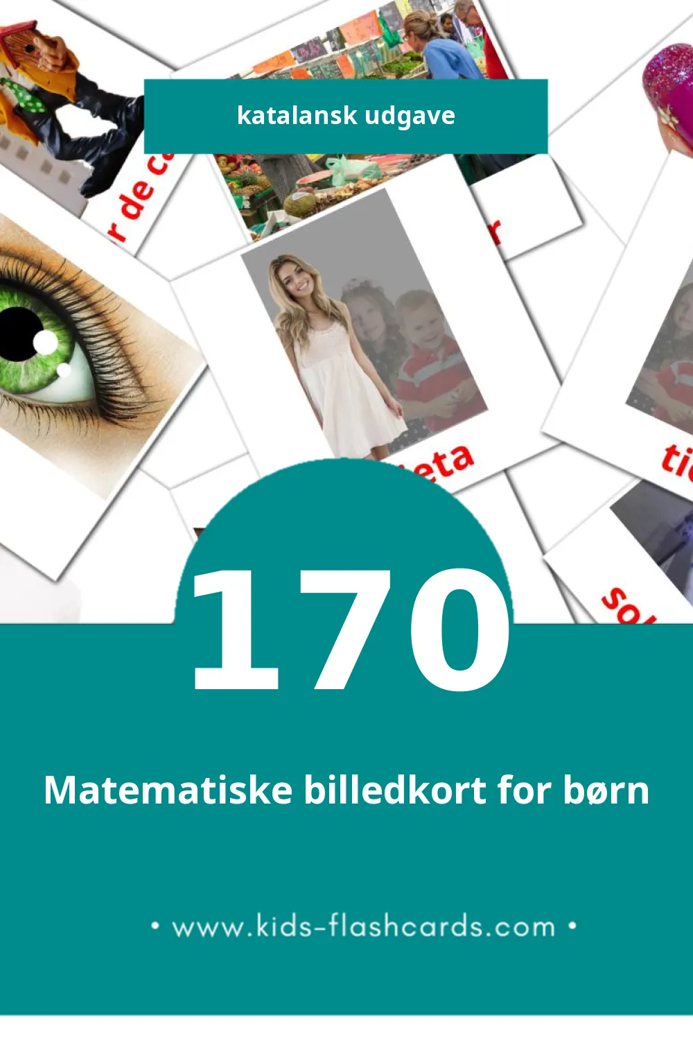 Visuelle billedkort for børn om Persones til småbørn (170 kort på Katalansk)