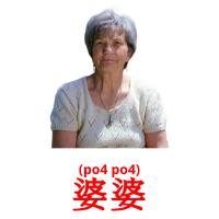 婆婆 card for translate