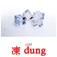 凍 dung cartes de vocabulaire
