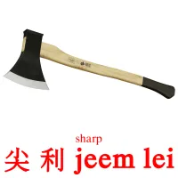 尖 利 jeem lei cartes de vocabulaire