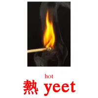 熱 yeet cartes de vocabulaire